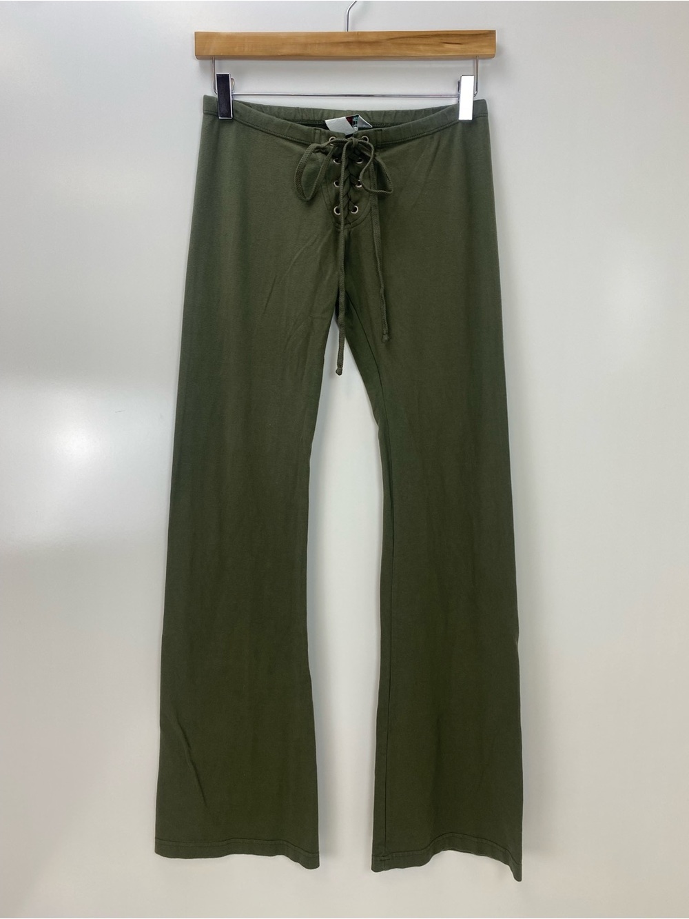 Hard Tail Olive Green Lace-Up Pant